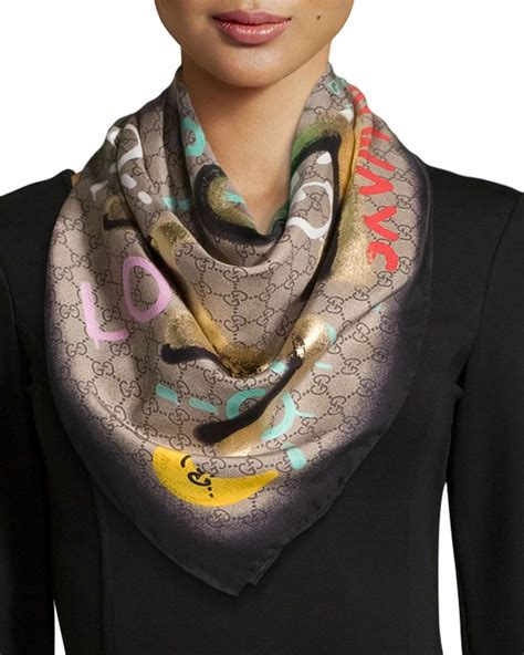 gucci scarves cheap|authentic gucci silk scarf.